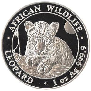Bild von 1 oz Somalia African Wildlife Leopard Silber 2025 - 19%MwSt.