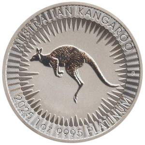 Bild von 1 oz Platinmünze Känguru 2025