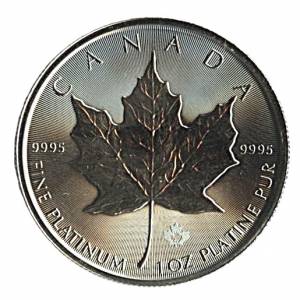 Bild von 1 oz Maple Leaf Platin - 2024 - 19 % MwSt.