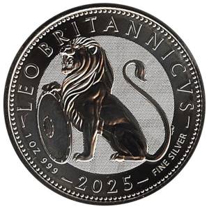 Bild von 1 oz Silber British Lion 2025 - 19% MwSt.