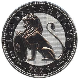 Bild von 5 oz Silber British Lion 2025 - 19% MwSt.