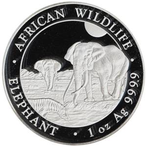 1 oz Somalia Elefant Silber - 2026 - 19% MwST Bild von 1 oz Somalia Elefant Silber - 2026 - 19% MwST