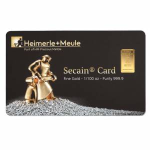 Bild von SecainCard 1/100 Oz H+M - 2th Wahl