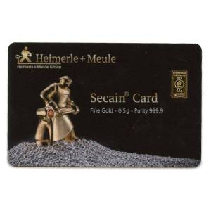 Bild von 0,5 g SECAIN Goldbarren - 2th Wahl
