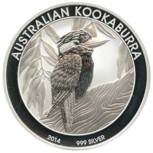 Bild von 1 Kilo Silber Kookaburra - 2014