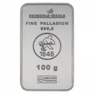 Bild von 100 g Palladiumbarren - diverse