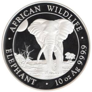 Bild von 10 oz Somalia Elefant Silber - 2025 - 19% MwST