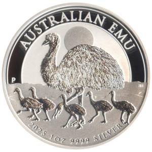 Bild von 1 oz Silber Australien Emu - 2025 - 19% MwSt.