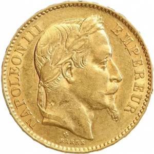Bild von 20 Francs Goldmünze Napoleon III - diverse