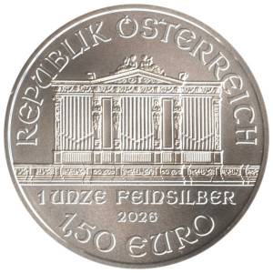 Bild von 1 oz Philharmoniker Silber - 2026 - 19% MwST