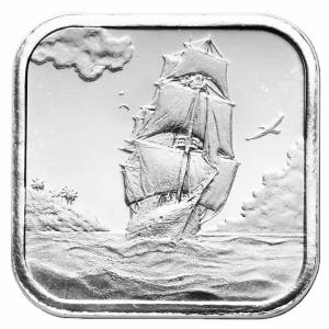 Bild von 1/2 OZ Münzbarren Silber Square Asc.Island - Heimerle + Meule - 19% Mwst.