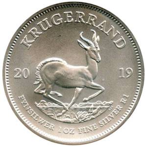 Bild von 1 oz Silbermünze Krügerrand - diverse - 2 te Wahl - differenzbesteuert