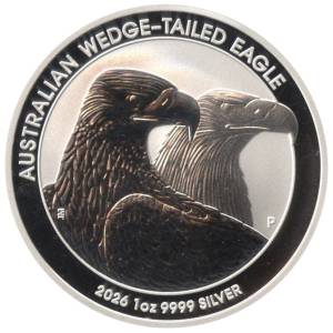 Bild von 1 oz Silbermünze Australian Wedge Tailed Eagle 2026 - 19% Mwst