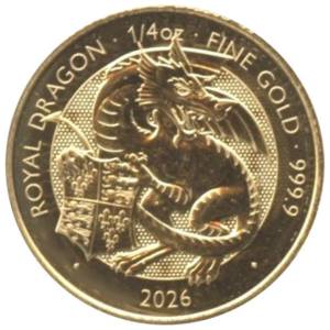 Bild von 1/4 oz Gold Tudor Beasts Royal Dragon 2026
