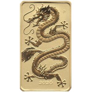 Bild von 1 oz Gold Münzbarren - Rectangular Dragon 2026