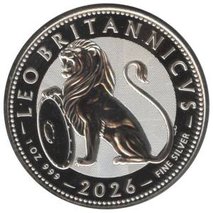 Bild von 1 oz Silber British Lion 2026 - 19% MwSt.