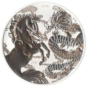 Bild von 1 oz Silber Australien Chinese Myths and Legends Dragon and Horse 2026