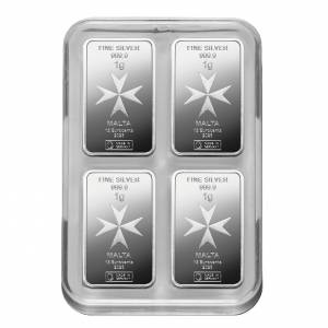 Bild von 100 x 1 g Silber Malta Coinbar Card - Heimerle & Meule - 2026