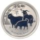 Bild 1 von 1 oz Lunar II Silber - Ziege 2015
