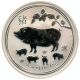 Bild 1 von 1 oz Lunar II Silber - Schwein 2019