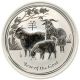 Bild 1 von 2 oz Lunar II Silber - Ziege 2015