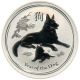 Bild 1 von 1 oz Lunar II Silber - Hund 2018 - Privy Mark Löwe
